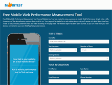 Tablet Screenshot of mobitest.akamai.com